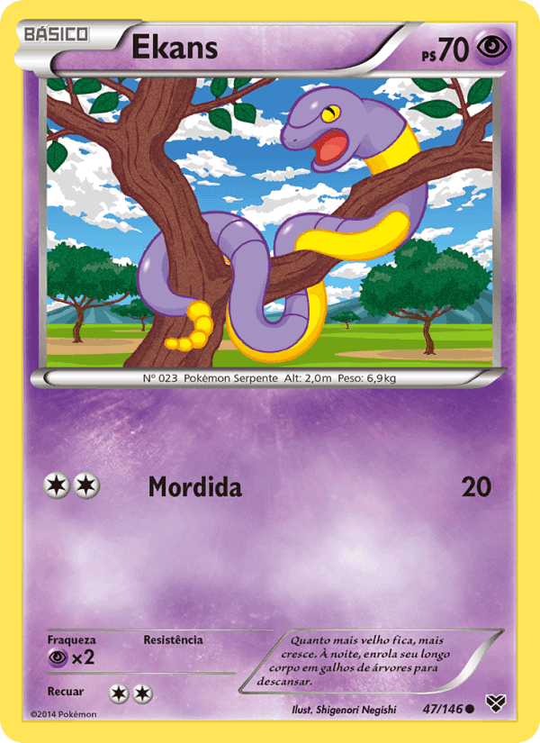 Ekans, carta 47 de XY