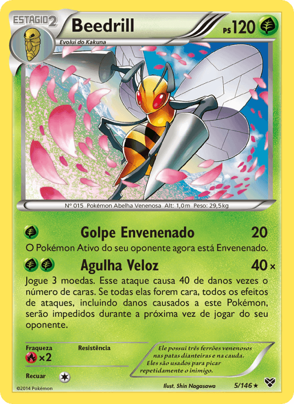 Beedrill, carta 5 de XY