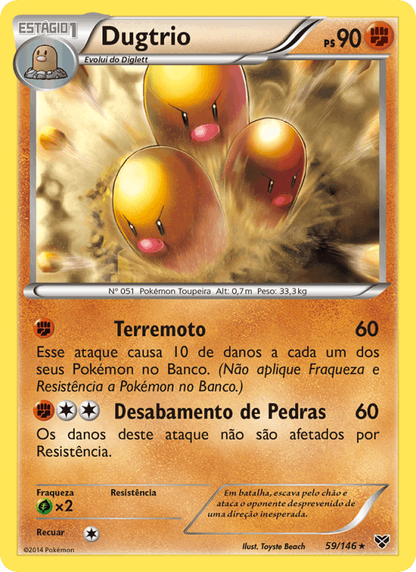Dugtrio, carta 59 de XY