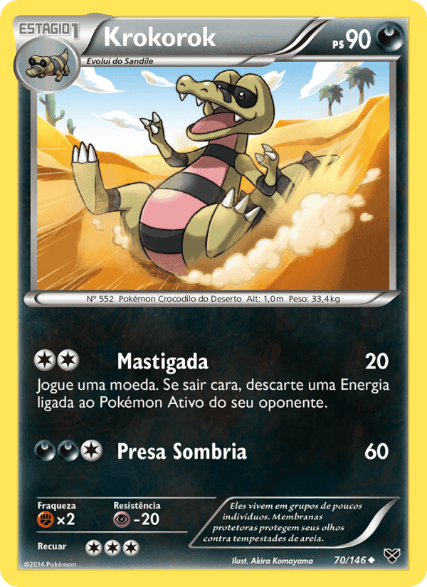 Krokorok, carta 70 di XY