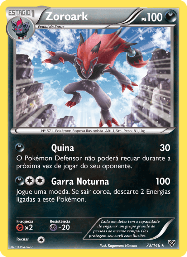 Zoroark, card 73 from XY