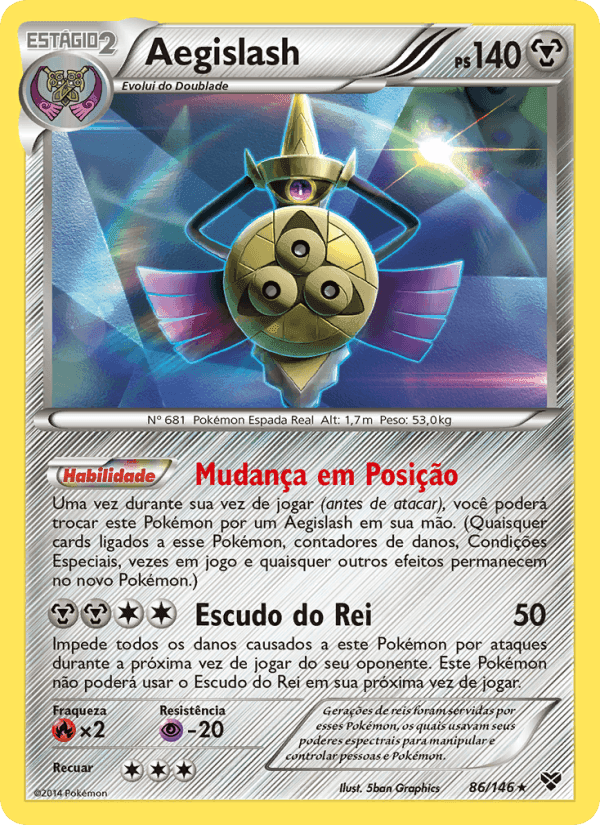 Aegislash, carta 86 de XY