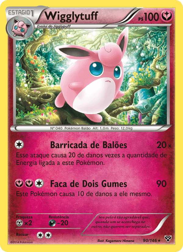 Wigglytuff, carta 90 de XY