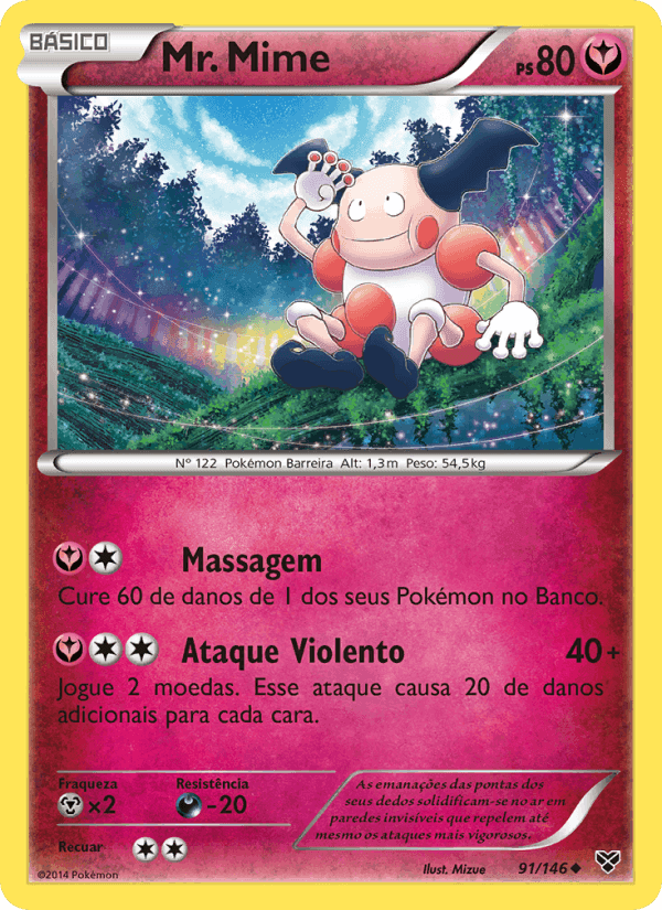 Mr. Mime, carta 91 de XY