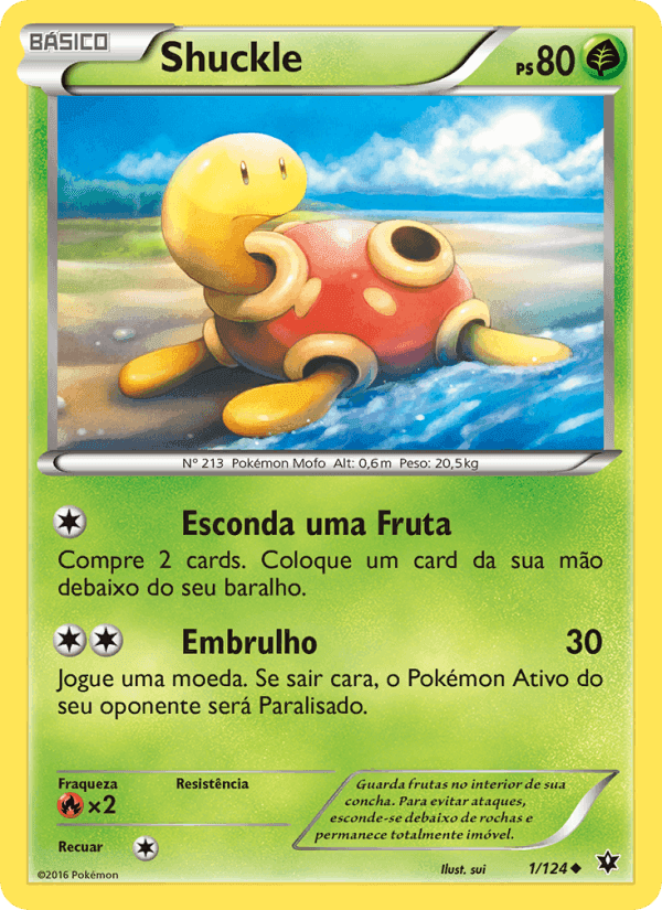 Shuckle, carta 1 de Fusão de Destinos