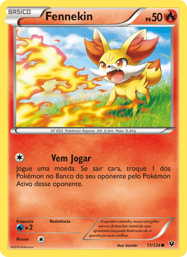 Fennekin, card 11 from Fusão de Destinos