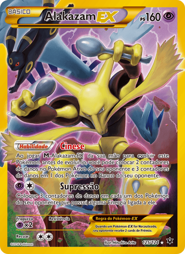 Alakazam EX, card 125 from Fusão de Destinos