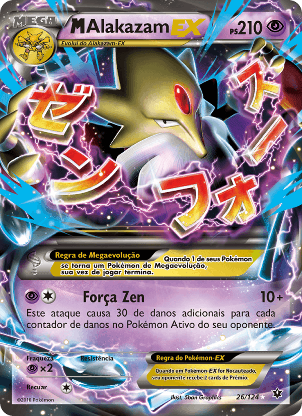 M-Alakazam EX, card 26 from Fusão de Destinos
