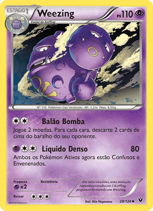Weezing, carta 28 de Fusão de Destinos