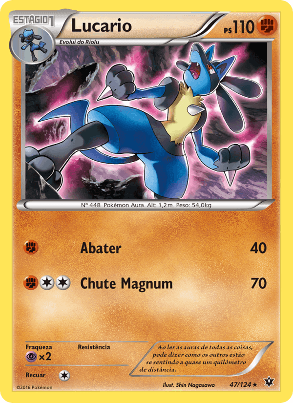 Lucario, carta 47 de Fusão de Destinos