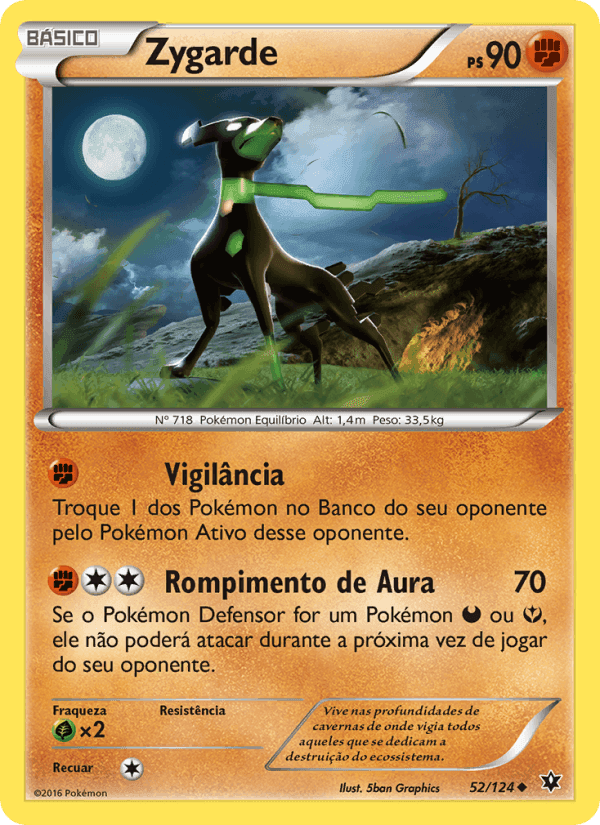 Zygarde, carta 52 de Fusão de Destinos