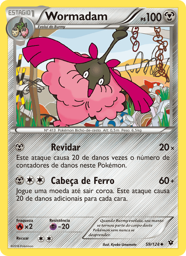 Wormadam, card 59 from Fusão de Destinos