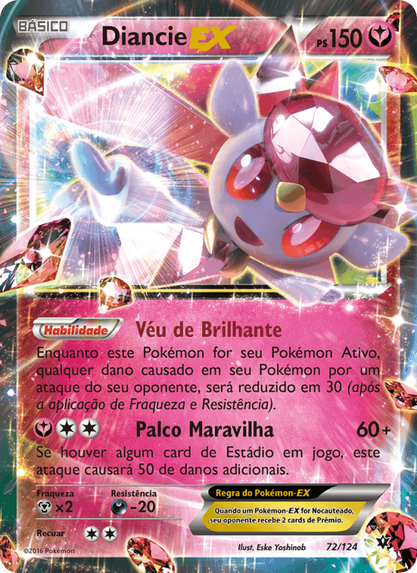 Diancie EX, carta 72 de Fusão de Destinos
