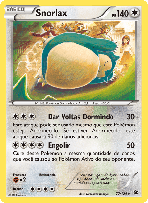 Snorlax, carta 77 de Fusão de Destinos