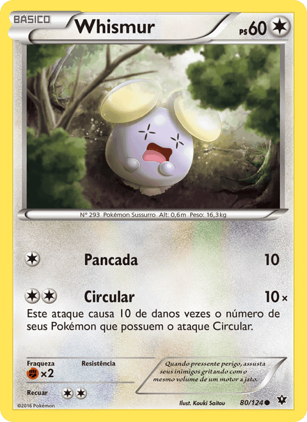 Whismur, carta 80 de Fusão de Destinos