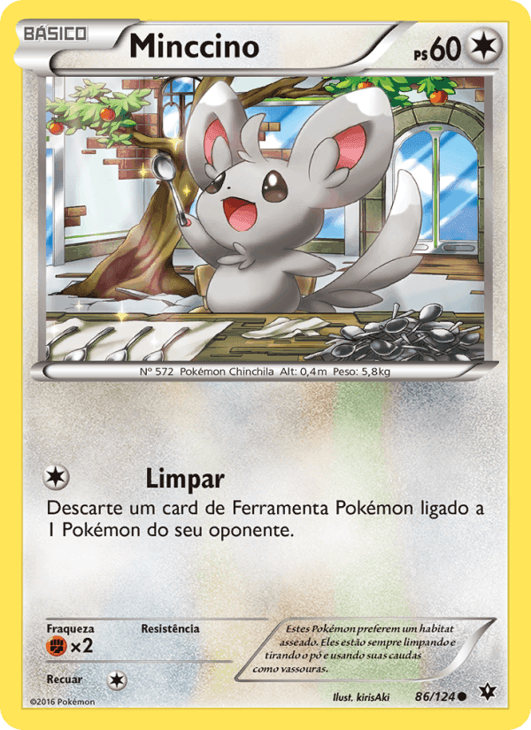 Minccino, carta 86 de Fusão de Destinos