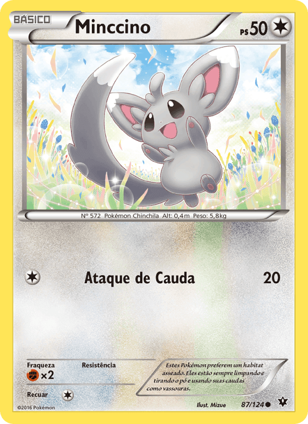 Minccino, carta 87 de Fusão de Destinos