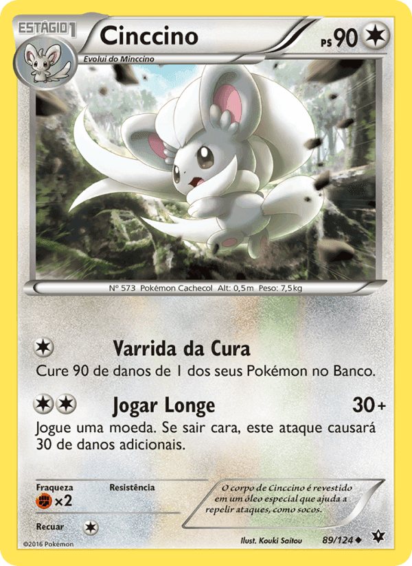 Cinccino, carta 89 de Fusão de Destinos
