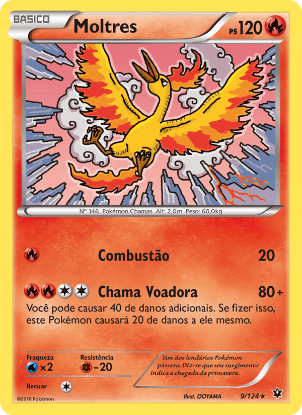 Moltres, card 9 from Fusão de Destinos