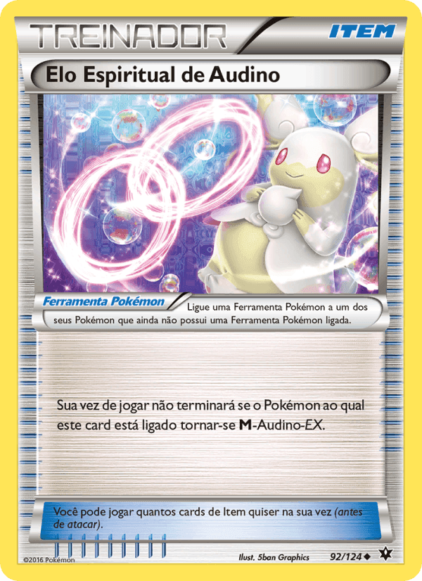 Elo Espiritual de Audino, carta 92 de Fusão de Destinos