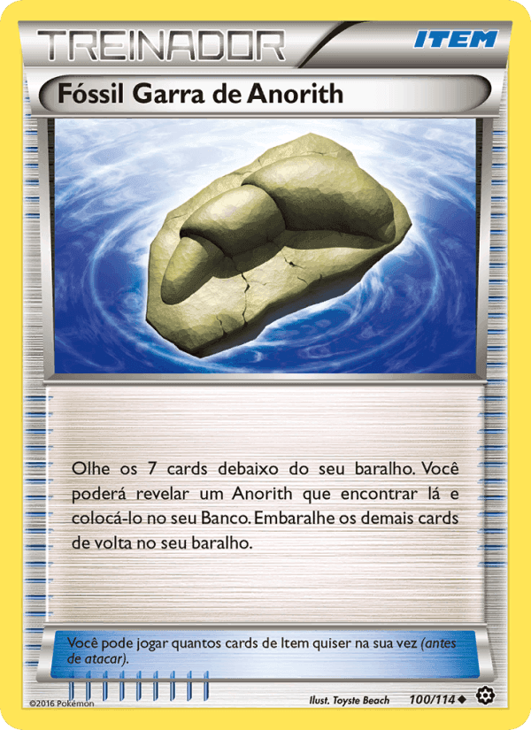 Fóssil Garra de Anorith, carta 100 de Cerco de Vapor