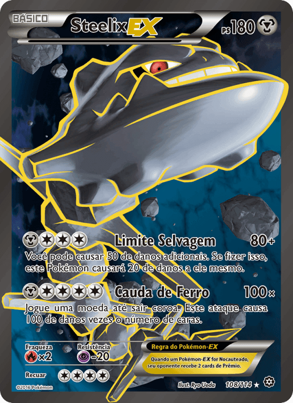 Steelix EX, carta 108 de Cerco de Vapor
