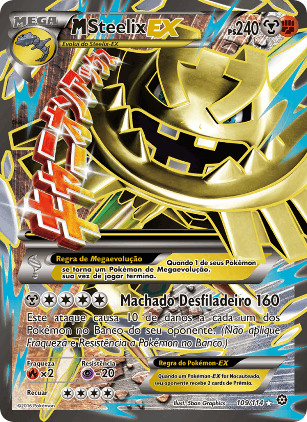 M-Steelix EX, carta 109 de Cerco de Vapor