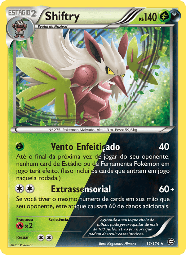 Shiftry, carta 11 di Cerco de Vapor