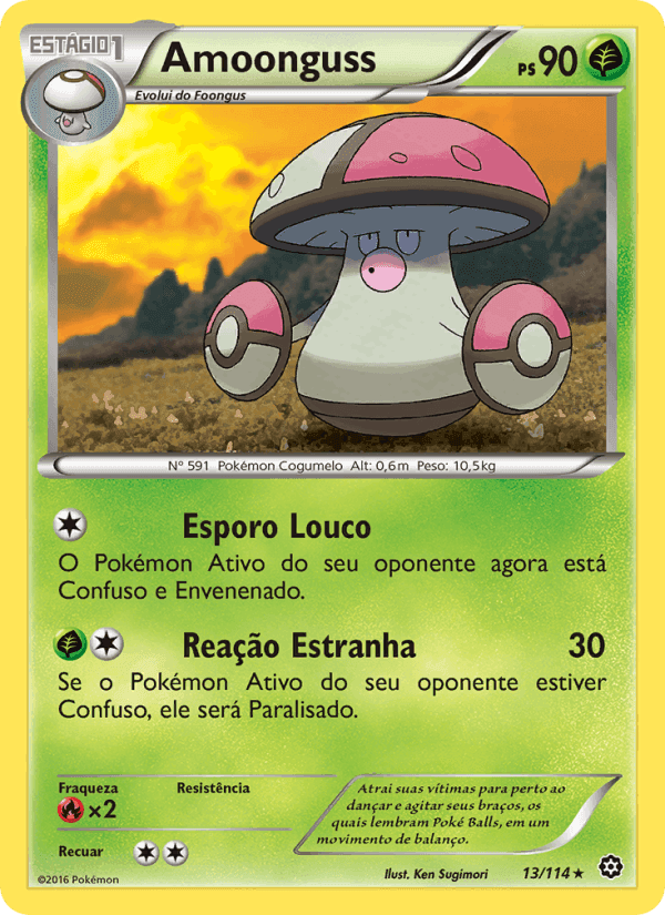 Amoonguss, carte 13 de Cerco de Vapor