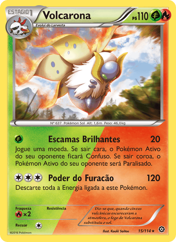 Volcarona, carta 15 de Cerco de Vapor
