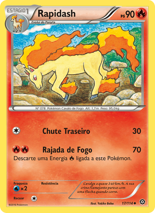 Rapidash, carte 17 de Cerco de Vapor