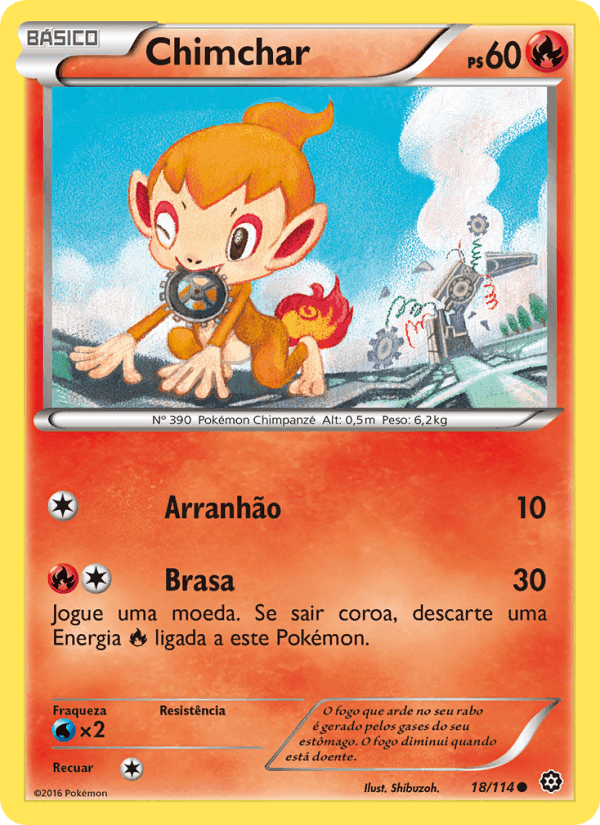 Chimchar, card 18 from Cerco de Vapor