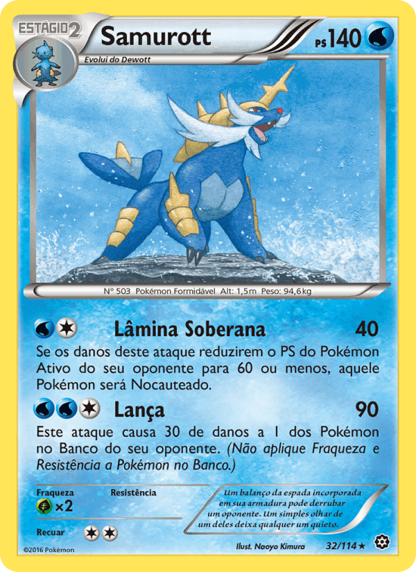 Samurott, card 32 from Cerco de Vapor