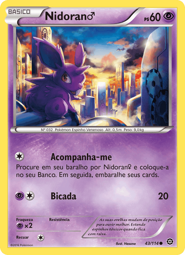 Nidoran♂, carta 43 di Cerco de Vapor