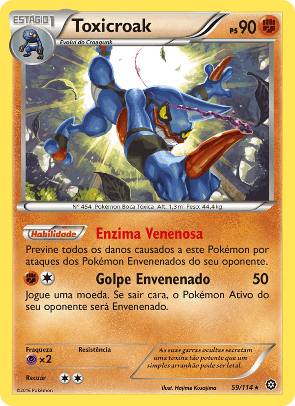 Toxicroak, card 59 from Cerco de Vapor