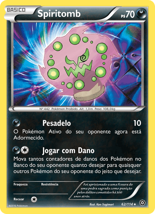 Spiritomb, carta 62 de Cerco de Vapor