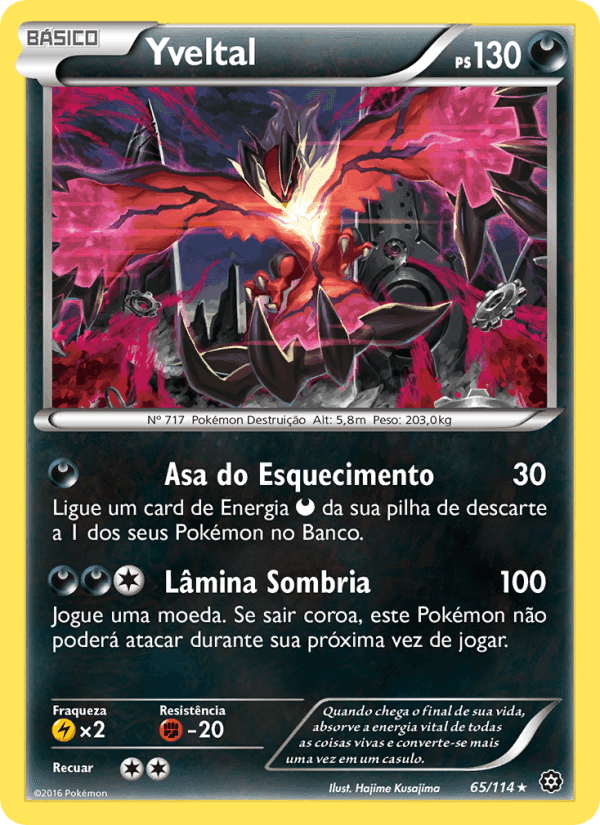Yveltal, carta 65 di Cerco de Vapor
