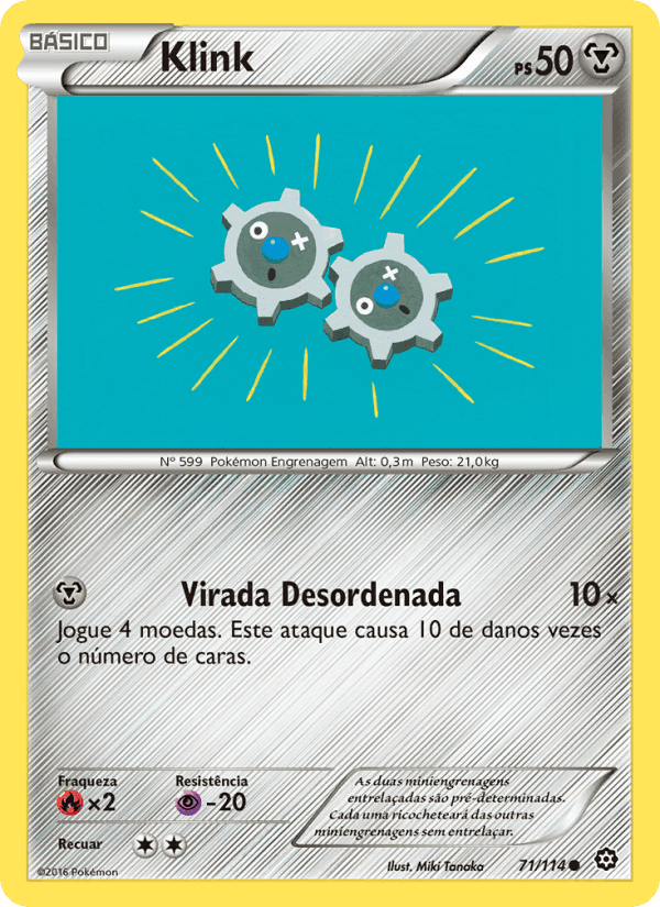 Klink, carta 71 de Cerco de Vapor