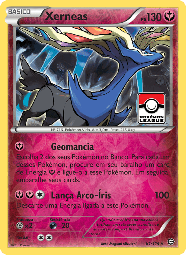 Xerneas, card 81 from Cerco de Vapor