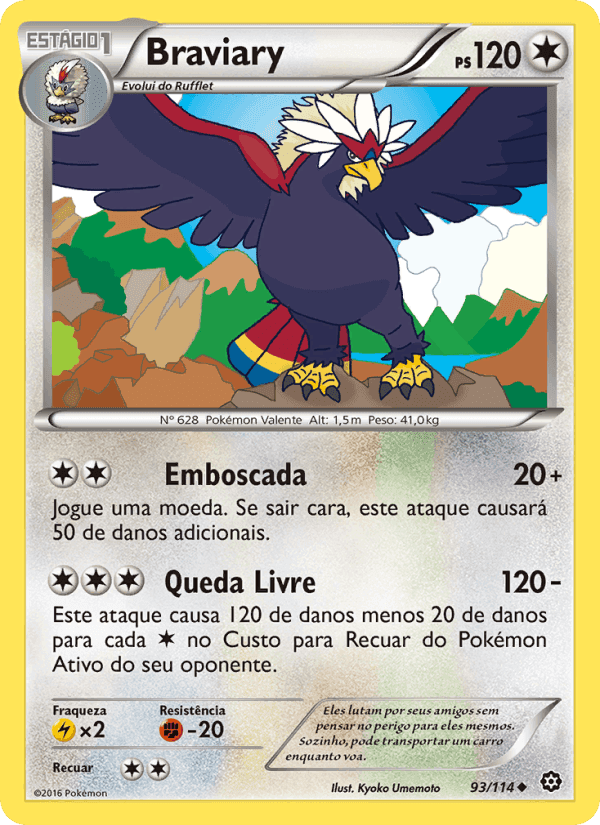 Braviary, carta 93 de Cerco de Vapor