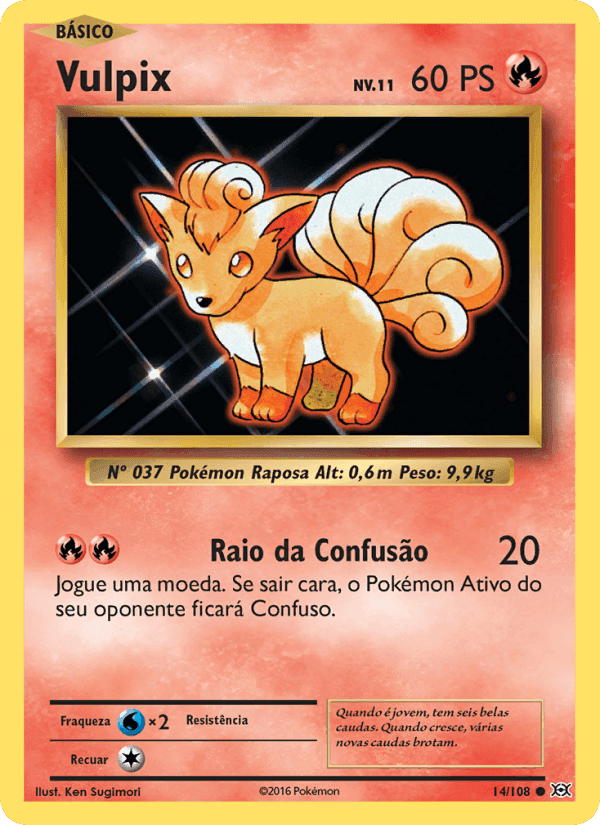 Vulpix, carte 14 de Evoluções
