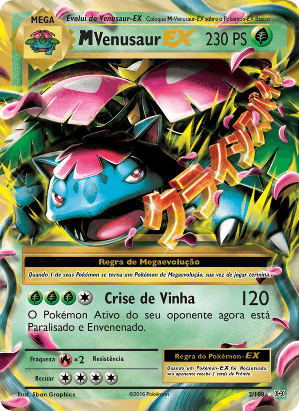 M Venusaur EX, carte 2 de Evoluções