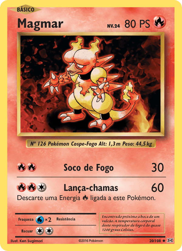 Magmar, card 20 from Evoluções