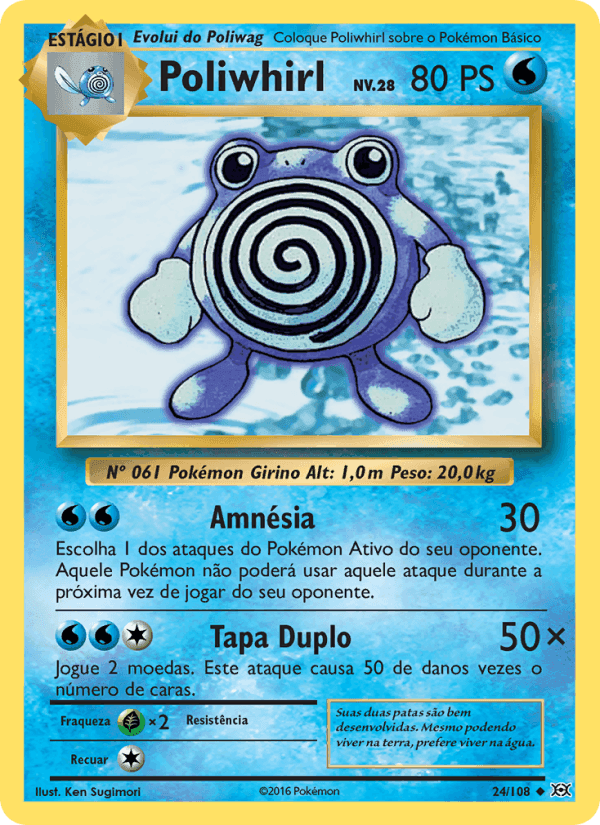 Poliwhirl, carta 24 di Evoluções