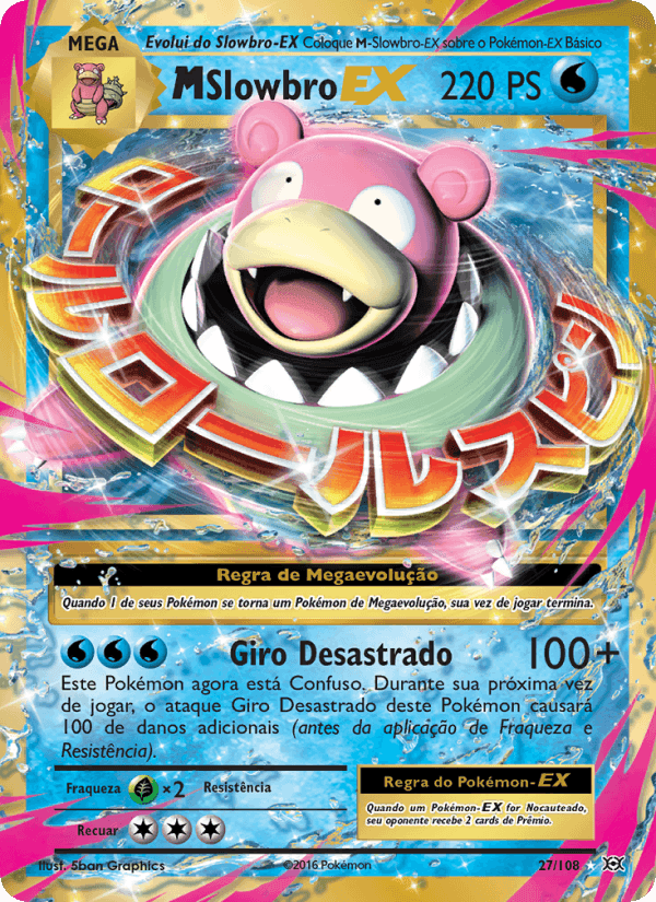 M-Slowbro EX, card 27 from Evoluções