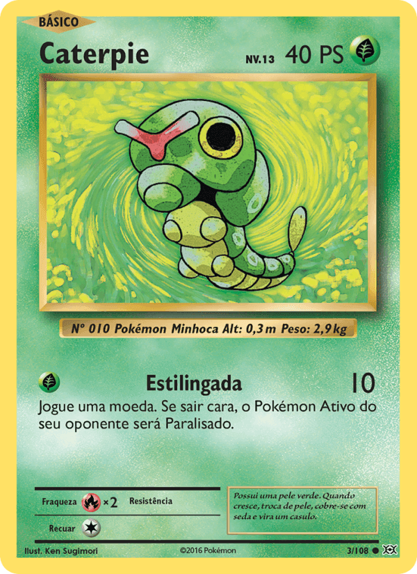 Caterpie, carte 3 de Evoluções
