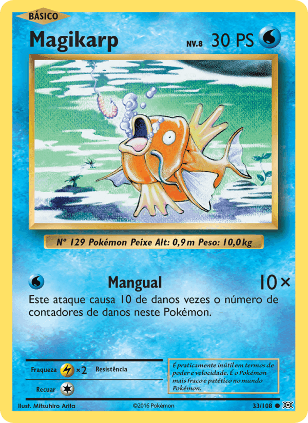 Magikarp, carta 33 de Evoluções