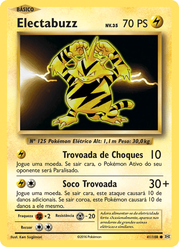 Electabuzz, carte 41 de Evoluções