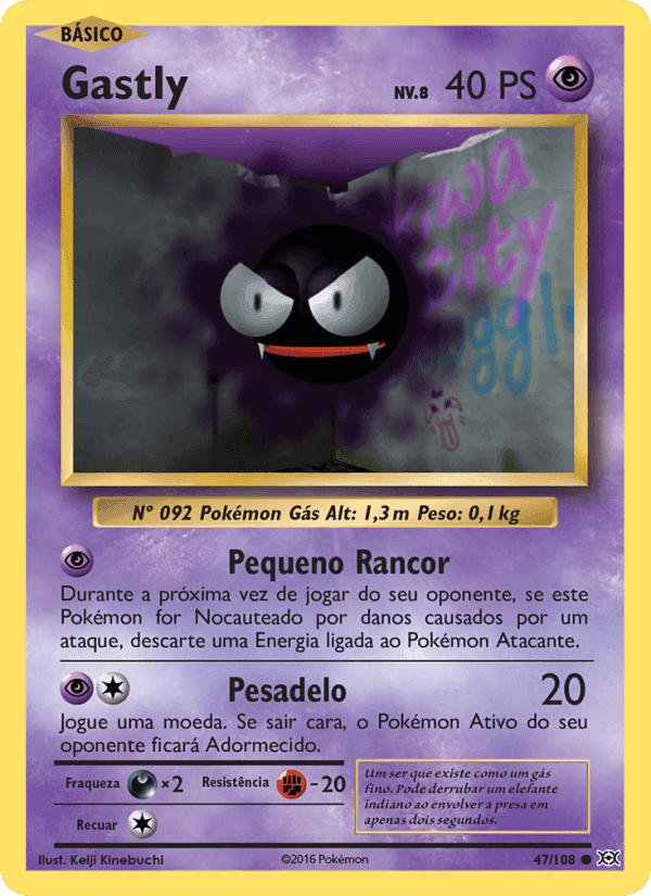 Gastly, carta 47 de Evoluções