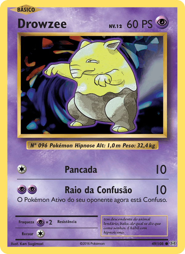 Drowzee, carta 49 de Evoluções